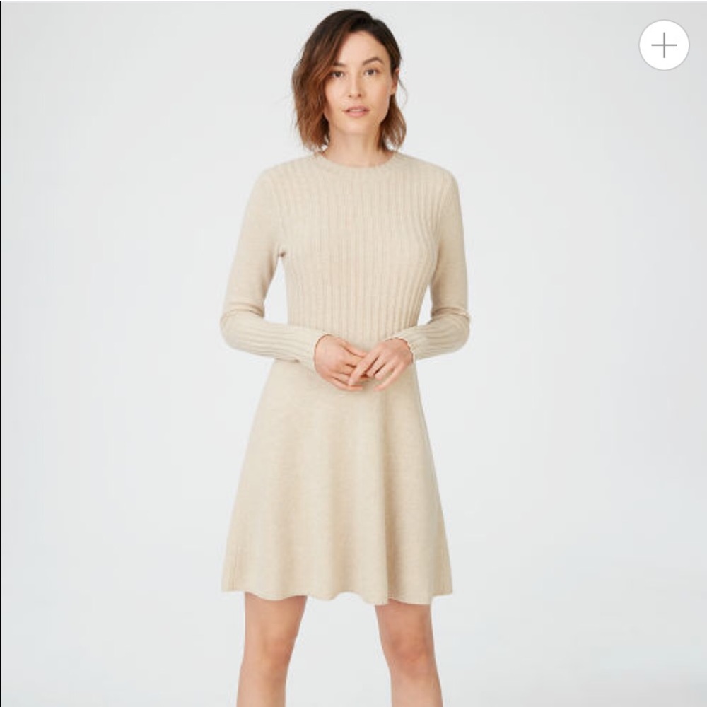 Club Monaco Raemi Sweater Dress OATMEAL